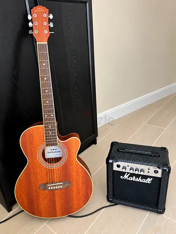 Acoustic-Electric Guitar + Marshall Amp – Barely Used