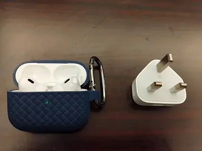 Apple AirPods Pro 2 with Protective Case and Wall Plug with charging cable