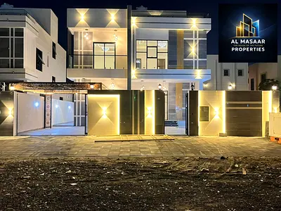 Villa for sale in Al Rawda: two floors plus a roof terrace. Freehold ownership. Price includes air conditioners and is negotiable.
