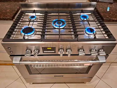 Free Delivery- Electrolux 5-Burner Full Gass With Fan Oven Cooking Range 90x60 CM