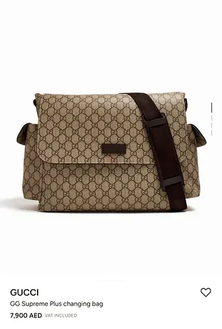 Gucci GG Supreme Plus Changing Bag