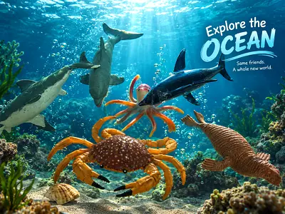 Sea Animal Toy Figure Collection