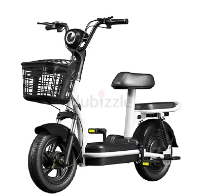 48V Battery CX 2 Seater Electric Scooter with a 350W motor and a front storage basket