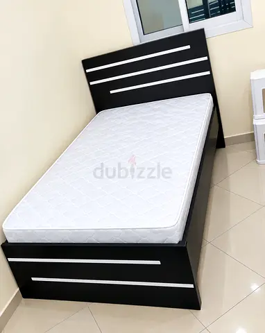 Brand New twin size wood Bed including mattress good quality available