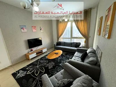 شقة غرفتين و صالة مفروشة بالكامل في الخان للايجار شهري مع انترنت