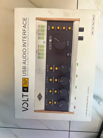 Universal Audio Volt 476P USB Recording Studio - 4-in/4-out USB-C Audio Interface w/ 4 Preamps with