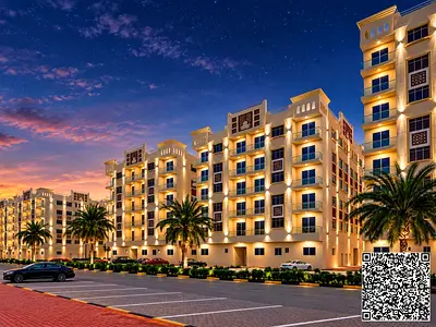 One bedroom and living room | Al Yasmin | Swimming pool | 5% down payment | Installments up to 7 years