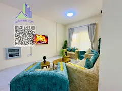 The finest and most beautiful two-bedroom apartment in Al Nuaimiya 2, fully furnished with brand-new