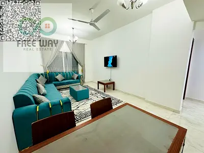 Monthly Rent in Ajman | 1 Bedroom + Living Room | Al Rawda 3 | Bills & Internet Included 2 Bathrooms New and clean furniture Central air conditioning