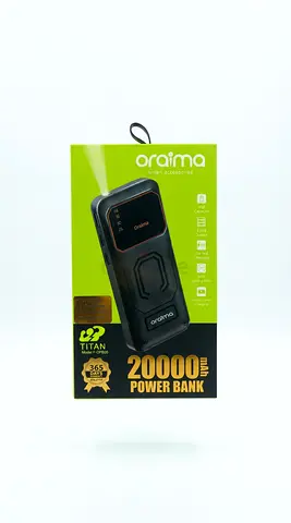 Power Bank Oraimo 20000mAh (New in Box) - Black