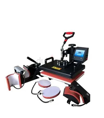 Multi-Function 5-in-1 Heat Press Machine – Cap, Plate & T-Shirt Press