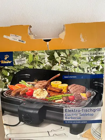AED 50- Tchibo Electric Tabletop BBQ Grill, New
