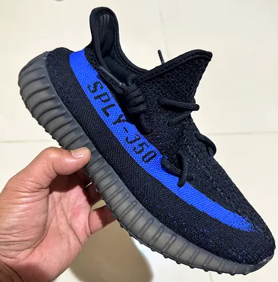 Used Adidas Yeezy Boost 350 V2 Black/Blue - Size Not Specified