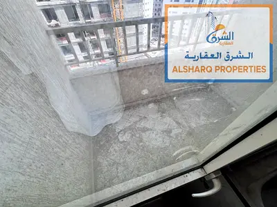 Spacious and beautiful studio for annual rent in Al Nuaimiya 1, Ajman Next to Al Hikma School Balcony Central air conditioning Maintenance covered by