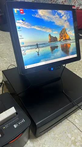 Used POS Cash Drawer with Receipt Printer - Working Condition