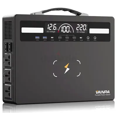 Vanpa Portable Power Station with Wireless Charging - Compact UPS/220V Inverter