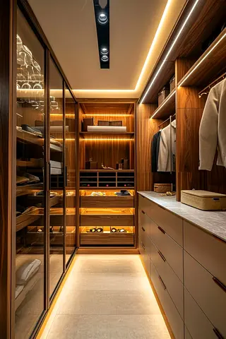 Modern Custom Walk-in Closet Wardrobe System