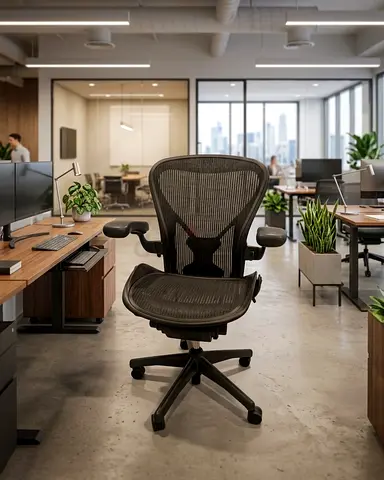 Herman Miller Ergonomic Mesh Office Chair (Adjustable, Good Condition)