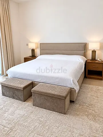 Master Bed, Mattress, Side Table, Vanity Table with Mirror