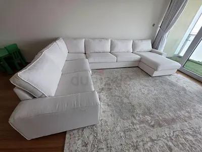 Ikea kivik ushape sofa beige