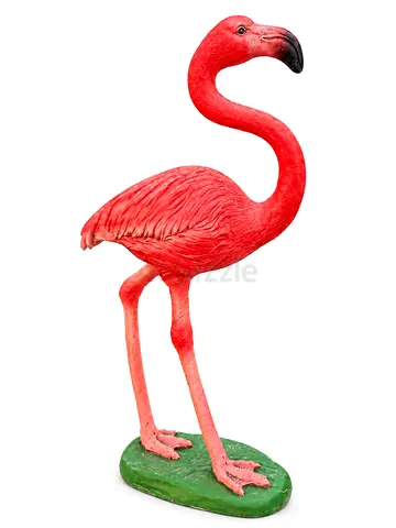 Viva Verda Flamingo Garden Statue | Decorative Pink Flamingo Outdoor Ornament | Fiber Garden Décor f
