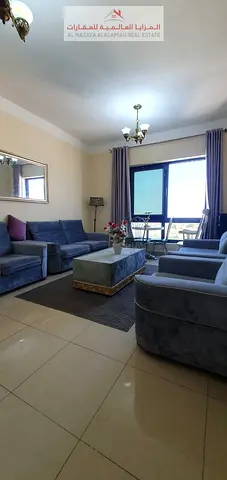 For monthly rent a Furnished one-bedroom and living room apartment in Al Qulayaa - Sharjah
