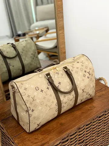 Louis Vuitton Beige Monogram Duffel Bag (AAAA) PREMIUM QUALITY