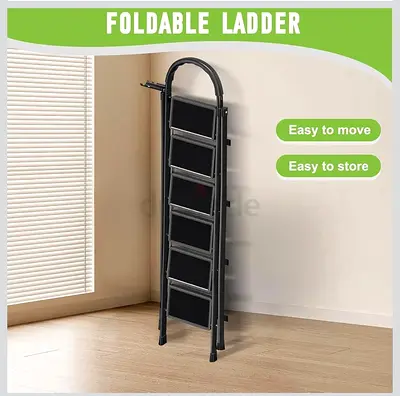 Foldable 6-Step Home Ladder - Lightweight, Easy to Store