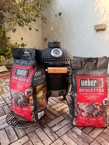 Kamado Ceramic Grill and Weber Briquettes Collection