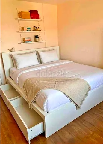 Ikea Queen size bed with mattress available in perfect condition
