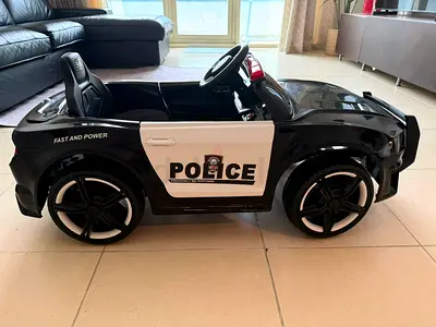 Kids Electric Ride-On Police Car - Single Seater
