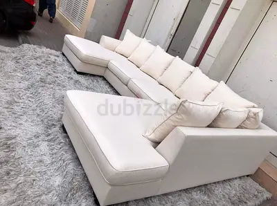The One Kingston U Shape Sofa Beige Excellent Condition