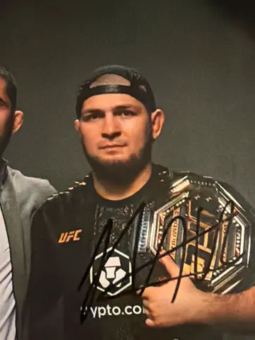 Signed Khabib Nurmagomedov Photo