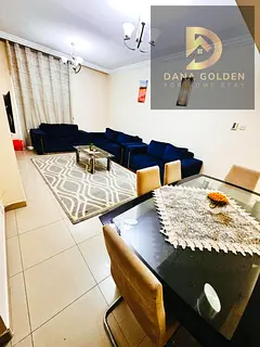 For monthly rent: two rooms, two living areas, and three bathrooms in Al Taawun, Sharjah.
