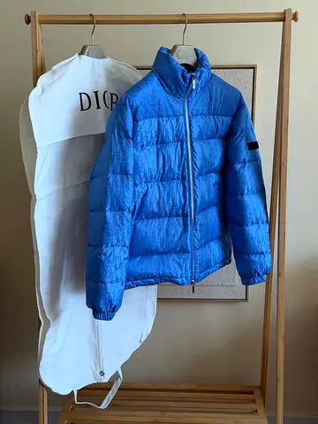 Dior Lightweight blue puffer jacket - men’s