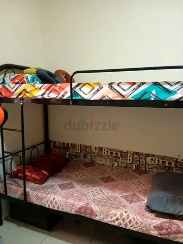 Metal Bunk Bed with Mattress - Good Condition