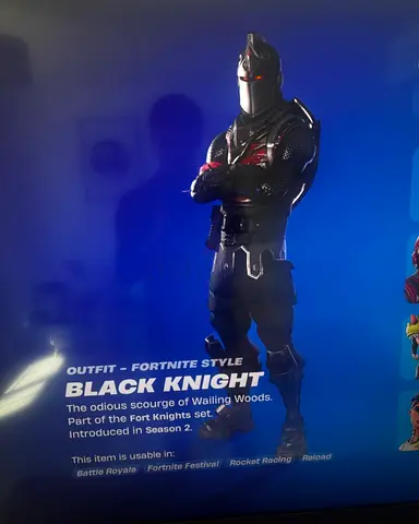 Fortnite OG Account Black Knight Season 2