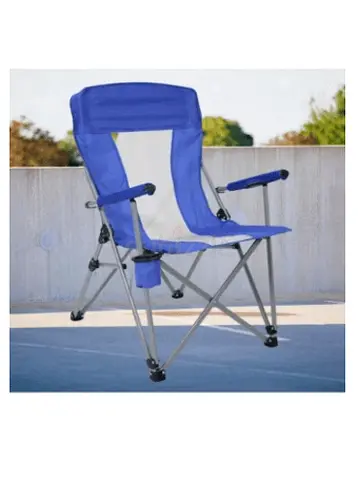 Portable Folding Camping Chair with Cup Holder and Umbrella