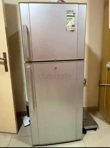 Silver Double Door Refrigerator - Good Working Condition