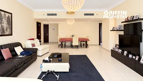 2BED+Maids | Furnished | 95k yearly | lake view