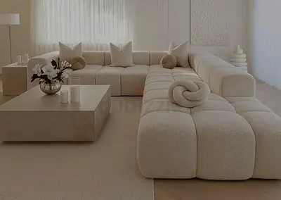 Modern luxury 4 seater L shape Sofa