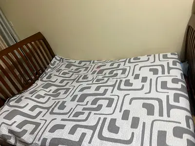 Wooden   Bed with Mattress - Good Condition