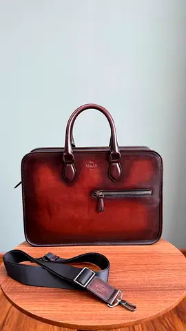 *BERULTI* Deux Jours Briefcase Venezia calf Leather