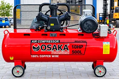 Osaka 10HP 500L Industrial Air Compressor – 100% Copper Wire, Heavy Duty