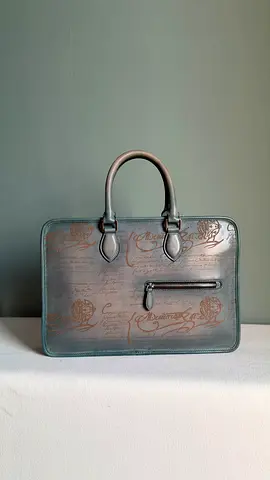 BERULTI* Deux Jours Briefcase Venezia calf Leather  ** *VIP QUALITY*