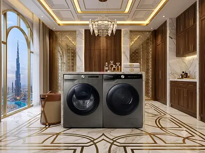 Samsung 9kg Laundry Set – Grey Washer & Dryer, Excellent Condition