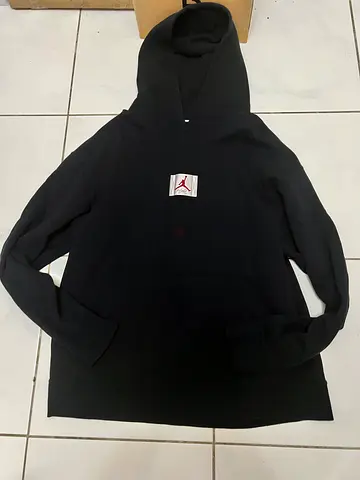 Air Jordan Flight Logo Black Fleece Lined Pullover Hoodie