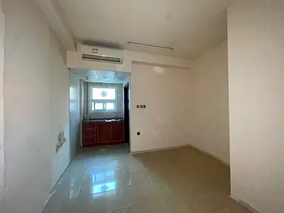 Spacious studio available in Al Butina split ac central gas family building only 13k only.