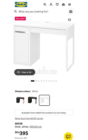 IKEA MICKE Desk (105x50x75 cm)