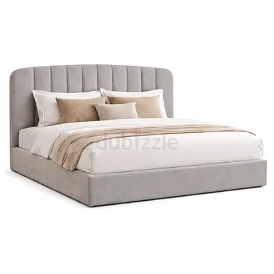 Brand New King Size Luxury Velvet Bed with Spring Mattress